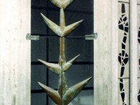 29, Porta 1994, Rame, Legno e Vetro, cm 300-85-10